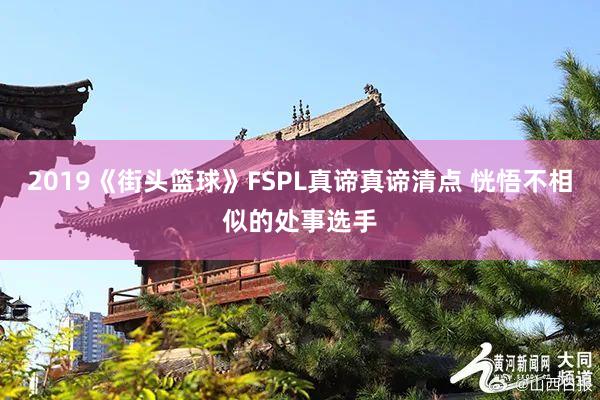 2019《街头篮球》FSPL真谛真谛清点 恍悟不相似的处事选手