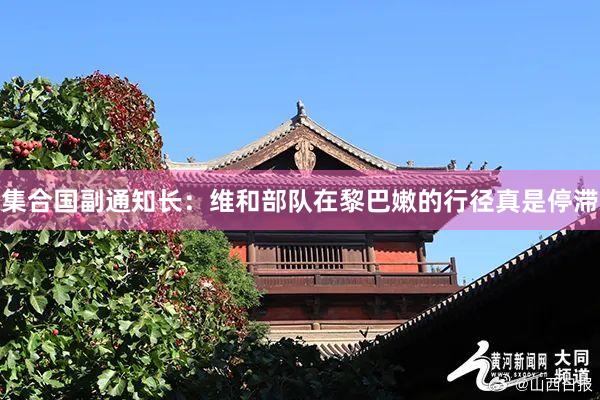 集合国副通知长：维和部队在黎巴嫩的行径真是停滞