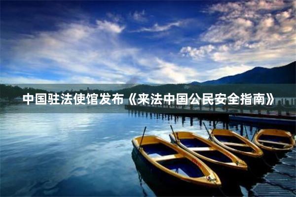 中国驻法使馆发布《来法中国公民安全指南》